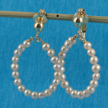 Load image into Gallery viewer, 9140032-14k-Yellow-Gold-Fille- Non-Pierced-Clip-On-Handcrafted-Pink-Pearl-Earrings