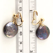 Load image into Gallery viewer, 9140041-Non-Pierced-Clip-On-Coin-Pearl-1/20-14k-Yellow-Gold-Filled-Dangle-Earrings