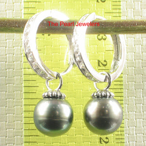 91T0741-Genuine-Tahitian-Black-Pearl-C-Hoop-Dangle-Earrings