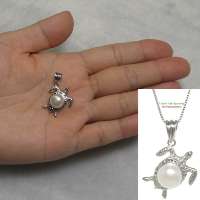 9200060-Sterling-Silver-925-Hawaiian-Honu-Sea-Turtle-White-Pearl-Pendant