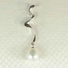 Load image into Gallery viewer, 9200090-Water-Flow-Crafted-White-Cultured-Pearl-Solid-Silver-925-Pendant
