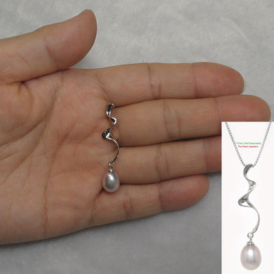 9200092-Solid-Silver-925-Water-Flow-Pale-Lavender-Cultured-Pearl-Pendant-Necklace
