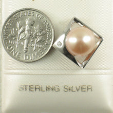 Load image into Gallery viewer, 9200102-Sterling-Silver-925-Unique-Natural-Pink-Cultured-Pearl-C.Z-Pendant