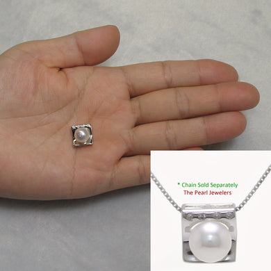 9200120-Beautiful-Sterling-Silver-925-Cubic-Zirconia-White-Cultured-Pearl-Pendant