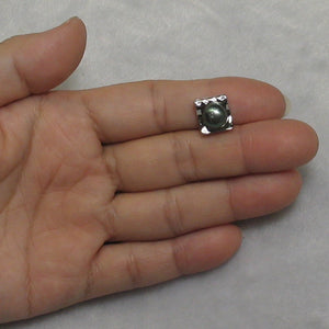 9200121-Beautiful-Craft-Silver-925-Cubic-Zirconia-Black-Cultured-Pearl-Pendant-Necklace