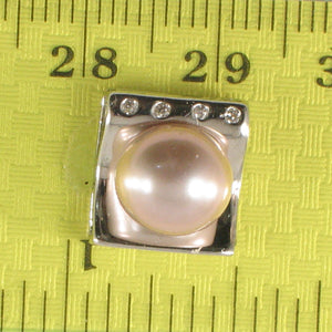 9200124-Beautiful-Craft-Silver-925-Cubic-Zirconia-Lavender-Cultured-Pearl-Pendant