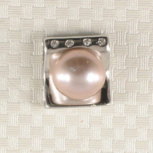9200124-Beautiful-Craft-Silver-925-Cubic-Zirconia-Lavender-Cultured-Pearl-Pendant