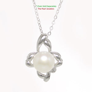9200130-White-Cultured-Pearl-C.Z-Sterling-Silver-925-Flower-Pendants