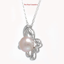 Load image into Gallery viewer, 9200132-Romantic-Pink-Cultured-Pearl-C.Z-Flower-Design-Silver-925-Pendant