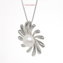 Load image into Gallery viewer, 9200150-Sun-Unique-Silver-925-Genuine-White-Cultured-Pearl-Pendants-Necklace