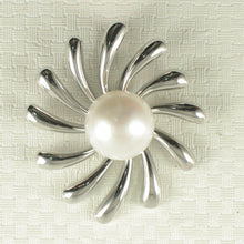 Load image into Gallery viewer, 9200150-Sun-Unique-Silver-925-Genuine-White-Cultured-Pearl-Pendants-Necklace