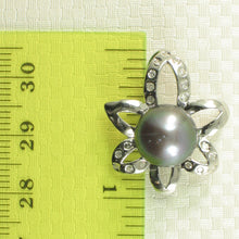 Load image into Gallery viewer, 9200161-Cubic-Zirconia-Black-Cultured-Pearl-925-Sterling-Silver-Pendant