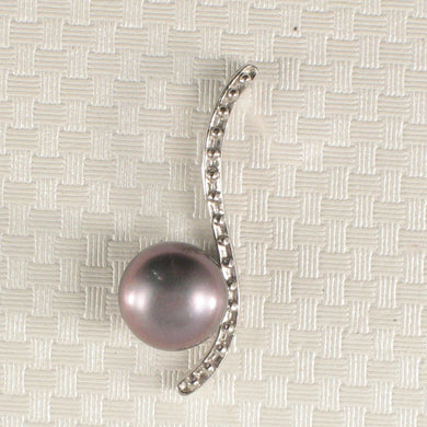 Sterling Silver 925 Water Flow Pearl Pendant