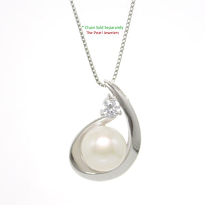 9200210-Solid-Silver-925-Unique-Cubic-Zirconia-White-Cultured-Pearl-Pendant