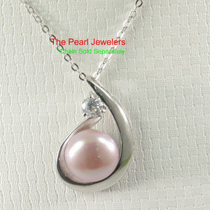 9200214-Solid-Silver-925-Cubic-Zirconia-Lavender-Cultured-Pearl-Unique-Pendant