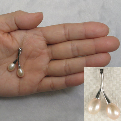 9200302-Solid-Sterling-Silver-Twin-Cherries-Real Pink-Pearl-Pendant