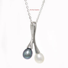 Load image into Gallery viewer, 9200303-Wonderful-Combinations-Twin-Real-Pearls-Silver-.925-Handcrafted-Pendant