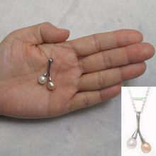 Load image into Gallery viewer, 9200305-Handcrafted-Wonderful-Combinations-Twin-Real-Pearls-Silver-.925-Pendant