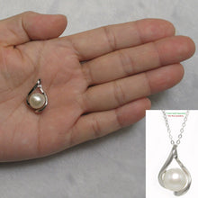 Load image into Gallery viewer, 9200320-Genuine-Natural-White-Cultured-Pearl-Crafted-Solid-Silver-925-Pendant