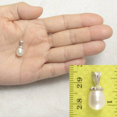 9200370-Simple-Yet-Elegant-Sterling-Silver-925-White-F/W-Cultured-Pearl-Pendants