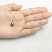Load image into Gallery viewer, 9200371-Simple-Yet-Elegant-Sterling-Silver-925-Black-F/W-Cultured-Pearl-Pendants