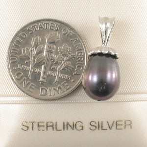 9200371-Simple-Yet-Elegant-Sterling-Silver-925-Black-F/W-Cultured-Pearl-Pendants