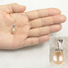 Load image into Gallery viewer, 9200372-Simple-Yet-Elegant-Sterling-Silver-925-Peach-F/W-Cultured-Pearl-Pendants
