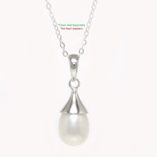 Load image into Gallery viewer, 9200380-Solid-Silver-925-Genuine-Real-White-Cultured-Pearl-Pendant-Necklace