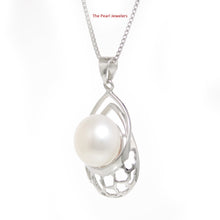 Load image into Gallery viewer, 9200400-Solid-Sterling-Silver-925-White-Freshwater-Cultured-Pearl-Pendant-Necklace