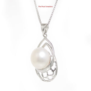 9200400-Solid-Sterling-Silver-925-White-Freshwater-Cultured-Pearl-Pendant-Necklace