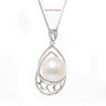 Load image into Gallery viewer, 9200400-Solid-Sterling-Silver-925-White-Freshwater-Cultured-Pearl-Pendant-Necklace