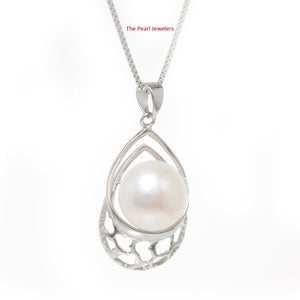 9200400-Solid-Sterling-Silver-925-White-Freshwater-Cultured-Pearl-Pendant-Necklace