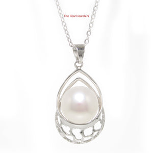 9200400-Solid-Sterling-Silver-925-White-Freshwater-Cultured-Pearl-Pendant-Necklace