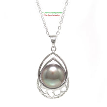Load image into Gallery viewer, 9200401-Solid-Sterling-Silver-925-Brownish-Freshwater-Cultured-Pearl-Pendant