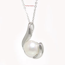 Load image into Gallery viewer, 9200410-Solid-Sterling-Silver-.925-Tradition-Hawaiian-Fish-Hook-White-Pearl-Pendant