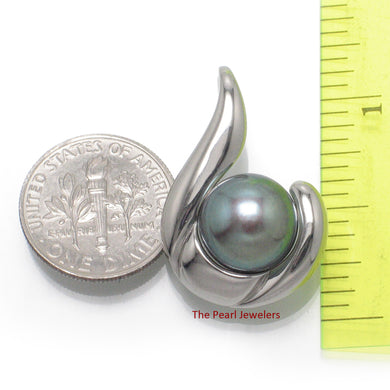 9200411-Solid-Sterling-Silver-.925-Tradition-Hawaiian-Fish-Hook-Black-Pearl-Pendant