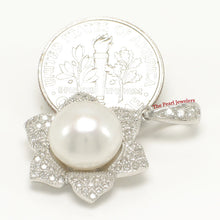 Load image into Gallery viewer, 9200420-Beautiful-White-Cultured-Pearls-C.Z-Sterling-Silver-.925-Pendant