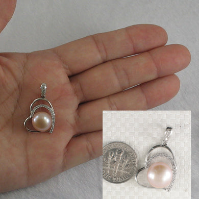 9200432-Sterling-Silver-.925-Open-Heart-Romantic-Pink-Cultured-Pearls-C.Z-Pendant