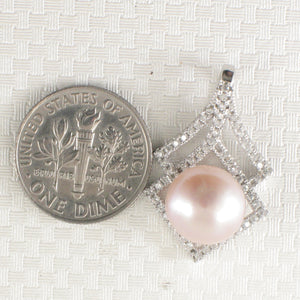 9200442-Beautiful-Pink-Cultured-Pearl-Sterling-Silver-Cubic-Zirconia-Pendant