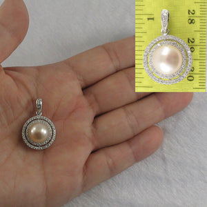 9200462-Sterling-Silver-.925-Beautiful-Pink-Cultured-Pearls-Cubic-Zirconia-Pendant