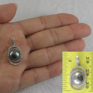 9200481-Beautiful-Black-Cultured-Pearl-925-Sterling-Silver-Cubic-Zirconia-Pendant