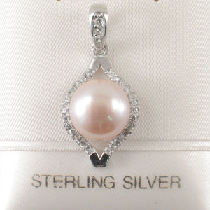 9200512-Beautiful-Cubic-Zirconia-Pink-Cultured-Pearl-Solid-Silver-925-Pendant