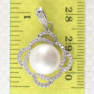 9200520-Beautiful-White-Cultured-Pearl-Cubic-Zirconia-Sterling-Silver-.925-Pendant