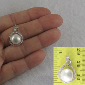 9200530-Beautiful-White-Cultured-Pearls-Solid-Silver-925-Cubic-Zirconia-Pendant