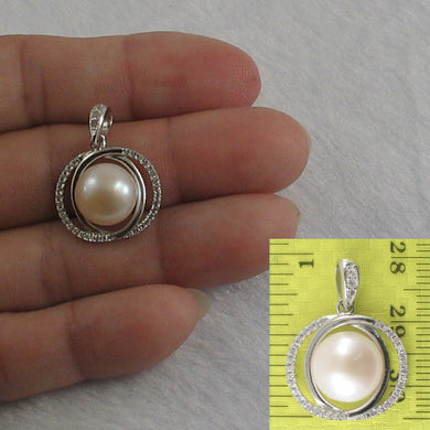 9200540-Beautiful-White-Cultured-Pearls-Solid-Silver-925-Cubic-Zirconia-Pendant
