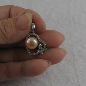 9200552-Sterling-Silver-.925-Beautiful-Pink-Cultured-Pearls-Cubic-Zirconia-Pendant