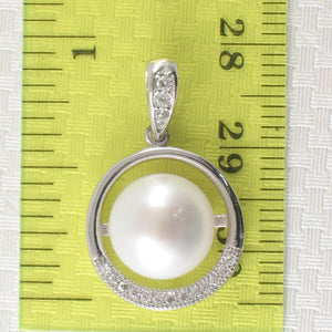9200560-Real-White-Cultured-Pearls-Solid-Silver-925-Cubic-Zirconia-Pendant