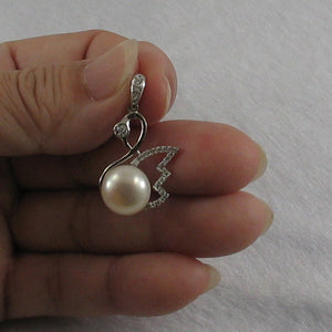 9200570-Sterling-Silver-.925-Genuine-White-Cultured-Pearl-Cubic-Zirconia-Pendant