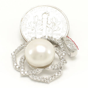 9200580-Genuine-White-Cultured-Pearl-Cubic-Zirconia-Sterling-Silver-.925-Pendant