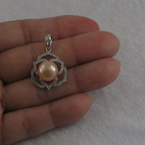 9200582-Genuine-Pink-Cultured-Pearl-Cubic-Zirconia-Sterling-Silver-.925-Pendant